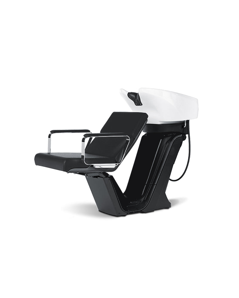 RS Adria II - Black washing unit - Built-in footrest - White basin